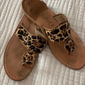 Rare leopard calf hair Jack Rogers.